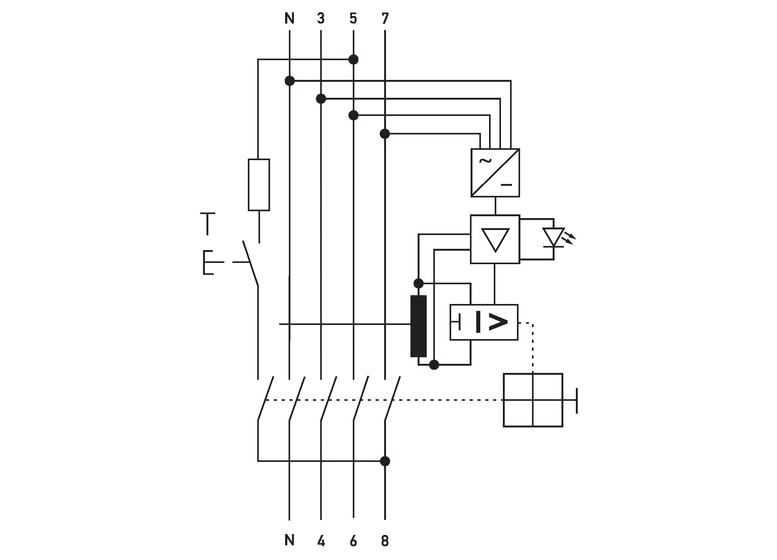 Doepke Doepke FI-Schutzschalter 4p, 40 A, 0.03 A, Typ B SK, N-li Doepke Doepke FI-Schutzschalter 4p, 40 A, 0.03 A, Typ B SK, N-li